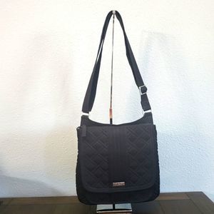 CLOSET CLEAR OUT! Vera Bradley Quilted Crossbody Bag, Black. NWOT